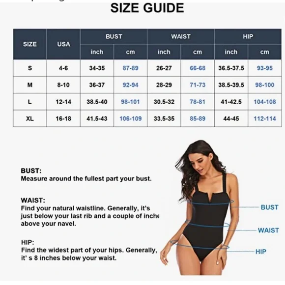 NWOT black one piece swimsuit - Picture 4 of 6